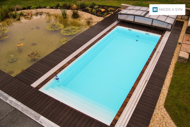 Bazén 3 x 7 x 1,5m, Cvikov (Zwickau), Sasko, Německo, realizace 2013